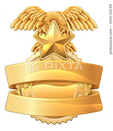 Police Military Eagle Badge Shield Sheriff Crest 104139249