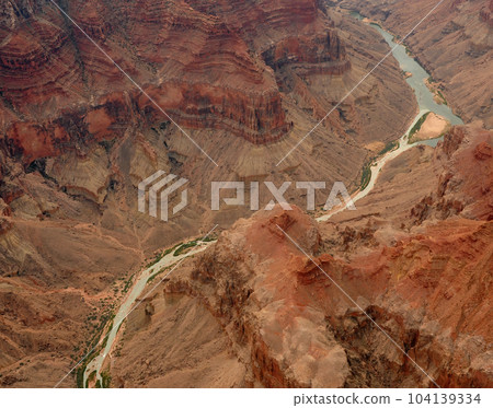 Aerial View Grand Canyon Arizona Aerial View Grand Canyon Arizona 104139334
