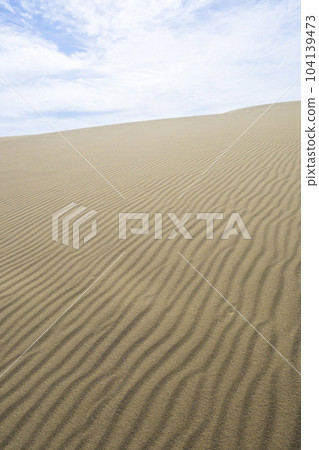 Summer Tottori Sand Dunes and their patterns Tottori Prefecture Tottori Sand Dunes Summer Tottori Sand Dunes and their patterns Tottori Prefecture Tottori Sand Dunes 104139473