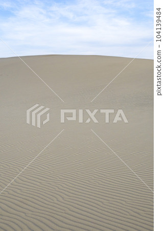 Summer Tottori Sand Dunes and their patterns Tottori Prefecture Tottori Sand Dunes 104139484