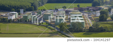 chemical plant on a sunny day 104141297