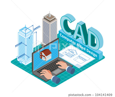 Architectural CAD design image illustration 104141409