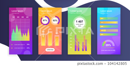 Social media stories design templates whith infographic elements data visualization. Can be used for social media background, banner, greeting card, poster and advertising, marketing, info graphics. Social media stories design templates whith infographic elements data visualization. Can be used for social media background, banner, greeting card, poster and advertising, marketing, info graphics. 104142805