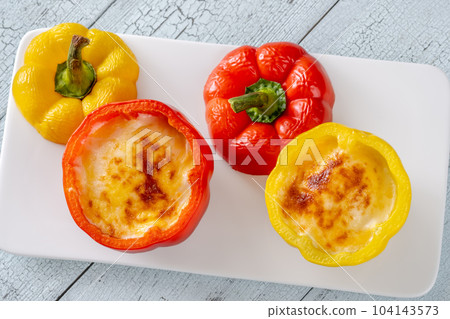 Stuffed red peppers Stuffed red peppers 104143573