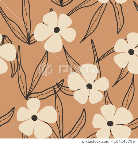 Floral seamless pattern. Vector design for paper, cover, fabric interior decor Floral seamless pattern. Vector design for paper, cover, fabric interior decor 104143799