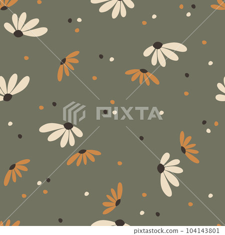 Floral seamless pattern. Vector design for paper, cover, fabric interior decor Floral seamless pattern. Vector design for paper, cover, fabric interior decor 104143801