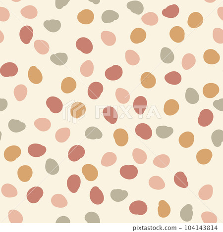 Contemporary polka dot shapes seamless pattern in vector Contemporary polka dot shapes seamless pattern in vector 104143814
