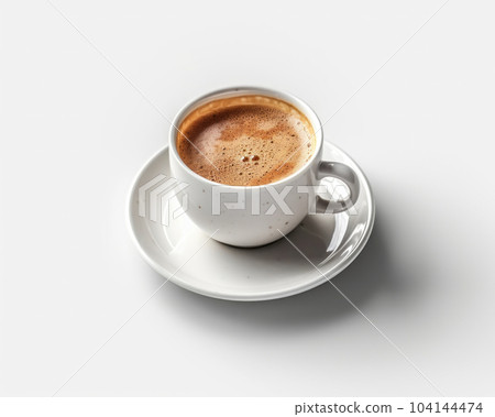 cup of cappuccino in isolated white background cup of cappuccino in isolated white background 104144474