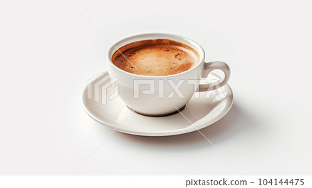 cup of cappuccino on isolated white background cup of cappuccino on isolated white background 104144475