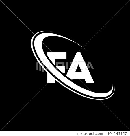FA logo. F A design. White FA letter. FA/F A letter logo design. Initial letter FA linked circle uppercase monogram logo. FA logo. F A design. White FA letter. FA/F A letter logo design. Initial letter FA linked circle uppercase monogram logo. 104145157