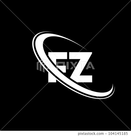 FZ Letter Logo Icon Design Template Elements Stock Vector - Illustration of  initial, initials: 191240355