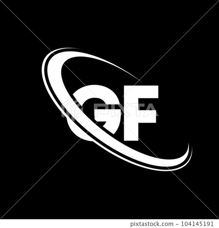 GF logo. G F design. White GF letter. GF/G F letter logo design. Initial letter GF linked circle uppercase monogram logo. GF logo. G F design. White GF letter. GF/G F letter logo design. Initial letter GF linked circle uppercase monogram logo. 104145191