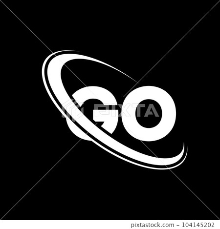 GO logo. G O design. White GO letter. GO/G O letter logo design. Initial letter GO linked circle uppercase monogram logo. GO logo. G O design. White GO letter. GO/G O letter logo design. Initial letter GO linked circle uppercase monogram logo. 104145202