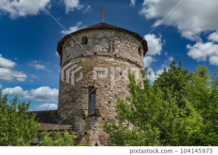 Old stone medieval Russian Gate tower in Kamianets-Podilskyi fortress, Ukraine. Old stone medieval Russian Gate tower in Kamianets-Podilskyi fortress, Ukraine. 104145973
