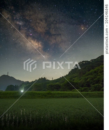 茨城縣常陸太田市龍神吊橋和銀河 104146846
