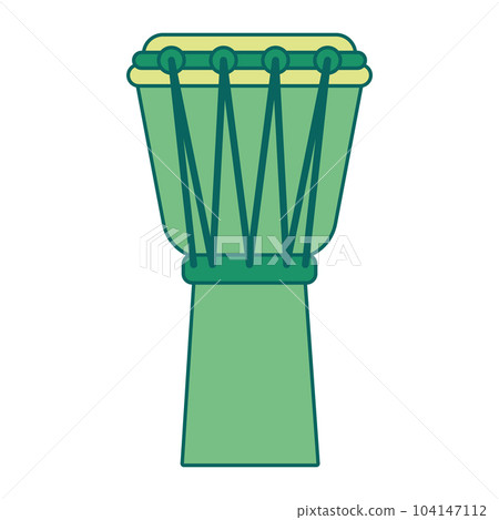 Isolated colored bongo drum musical instrument icon Vector Isolated colored bongo drum musical instrument icon Vector 104147112
