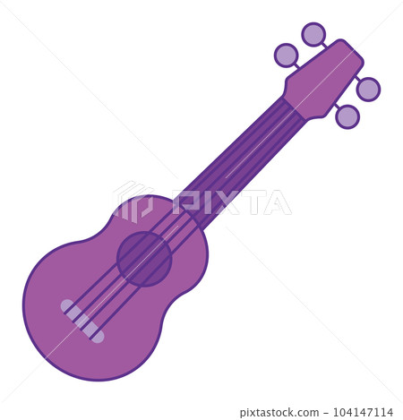 Isolated colored guitar musical instrument icon Vector Isolated colored guitar musical instrument icon Vector 104147114