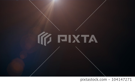 Beams of light in the top third with numerous light leaks spots. 104147271