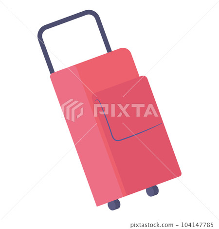Isolated colored summer travel suitcase icon Vector 104147785
