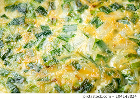 Chijimi（中國細香蔥）的特寫鏡頭。 104148824