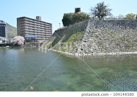 Bingo "Mihara Castle" stone wall and its surroundings 104149380