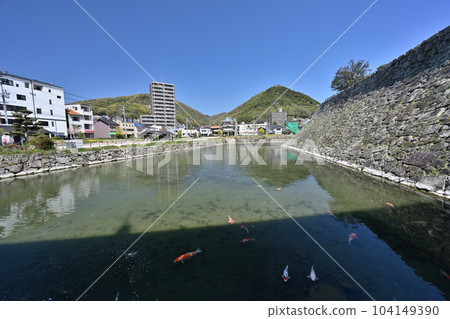 Bingo "Mihara Castle" stone wall and its surroundings 104149390