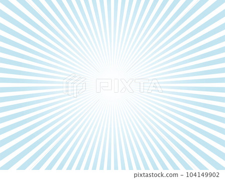 Simple concentrated line background material with an image of shining sun rays _ light blue 104149902