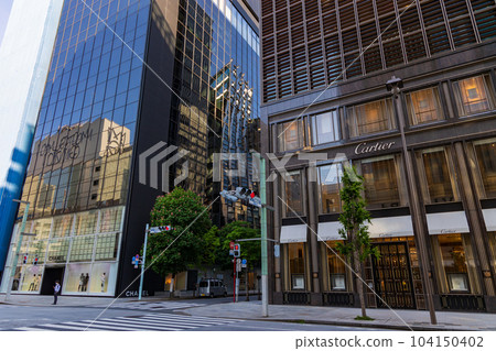 東京城市景觀銀座銀座中央大街 東京城市景觀銀座銀座中央大街 104150402