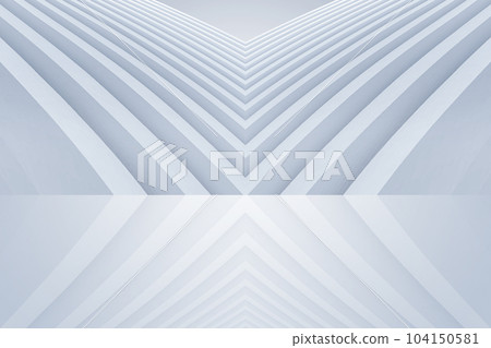 幾何背景人造白色未來感空間3D渲染 104150581