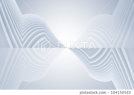 幾何背景人造白色未來感空間3D渲染 104150583