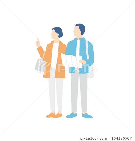 Senior couple who enjoy travel 104150707