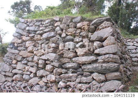 保留著濱松城建造時遺蹟的珍貴石牆（濱松市中區） 104151119