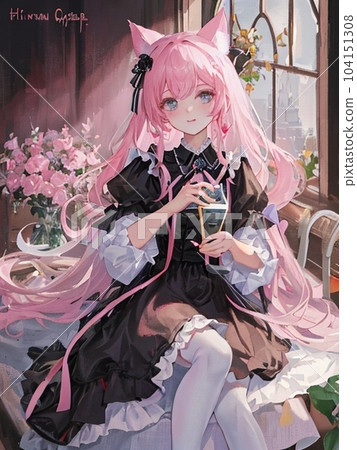 AI illustration "Cat anthropomorphic" 104151308