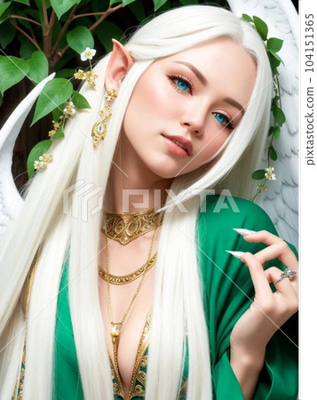 AI illustration "Angel Elf" 104151365