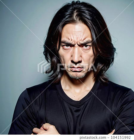 AI-generated image [person] angry man 104151992