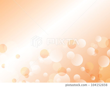 淺色漸變空間中漂浮著美麗圓點的抽象背景材料_深橙色 104152838