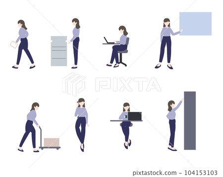 Woman working in the office 104153103