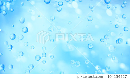 Multiple air bubbles on light blue background. 3d. (Landscape) Multiple air bubbles on light blue background. 3d. (Landscape) 104154327
