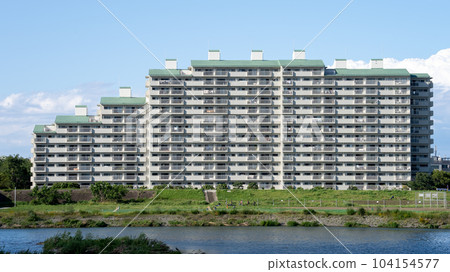 多摩川河床沿岸的大型住宅區9 多摩川河床沿岸的大型住宅區9 104154577