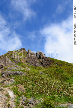 夏季谷川岳和西黑嶺的絕景（藍天和夏季山脈） 104154643