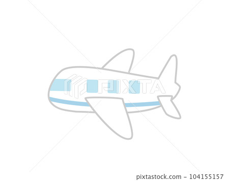 simple airplane illustration 104155157
