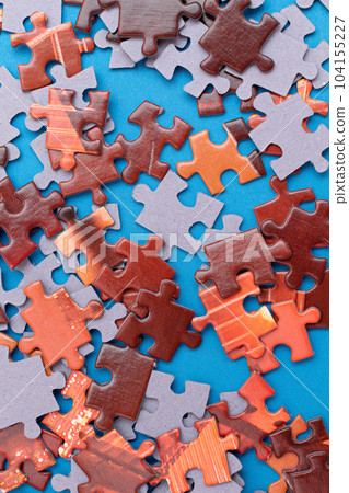 Mixed Jigsaw Puzzle Peaces Background Mixed Jigsaw Puzzle Peaces Background 104155227
