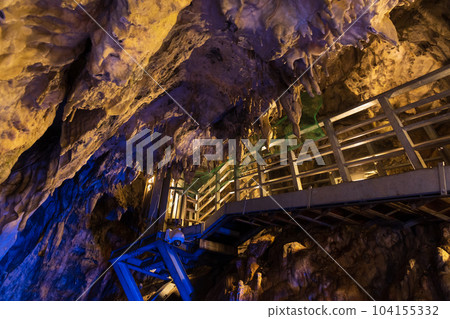 Japan's three major limestone caves, Iwate Ryusendo Cave 104155332