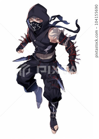 幻想男性角色全身立像插圖 104155690