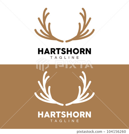 Deer Horn Logo, Animal Vector, Minimalist Simple Design, Illustration Symbol Icon Deer Horn Logo, Animal Vector, Minimalist Simple Design, Illustration Symbol Icon 104156260