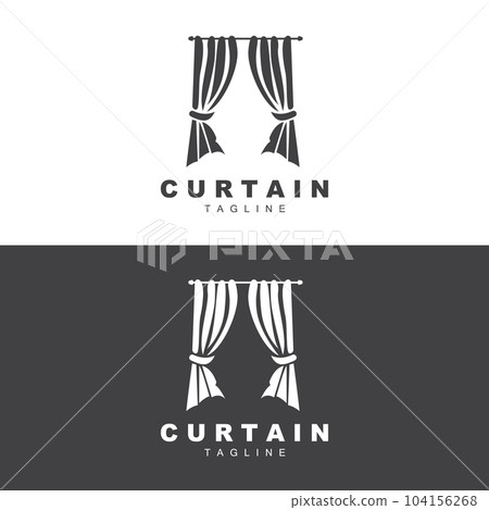 Home And Exhibition Curtain Logo Design, Building Decoration Vector Illustration Home And Exhibition Curtain Logo Design, Building Decoration Vector Illustration 104156268