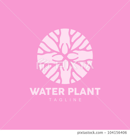 Coral Logo, Marine Plant Design Place Marine Animal, Seaweed Sea Vector Coral Logo, Marine Plant Design Place Marine Animal, Seaweed Sea Vector 104156406