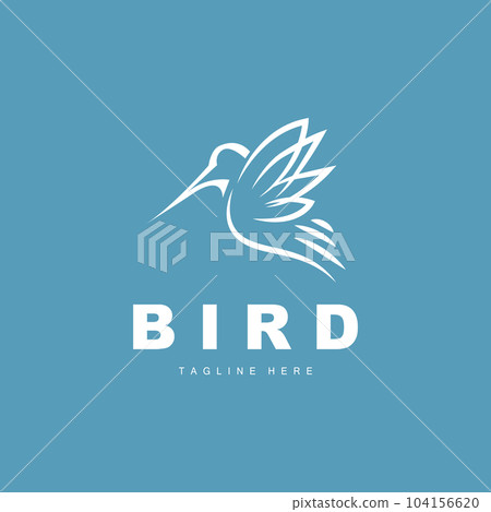 Bird Logo, Bird Wings Vector, Minimalist Design, For Product Branding, Template Icon Illustration Bird Logo, Bird Wings Vector, Minimalist Design, For Product Branding, Template Icon Illustration 104156620