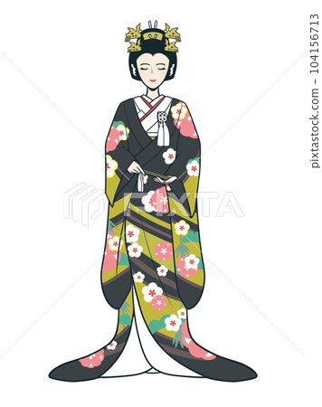 黑色、日係發新娘（七彩） 104156713