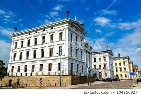 State Chancellery in the old town Schwerin in Mecklenburg-Vorpommern, North Germany 104156927